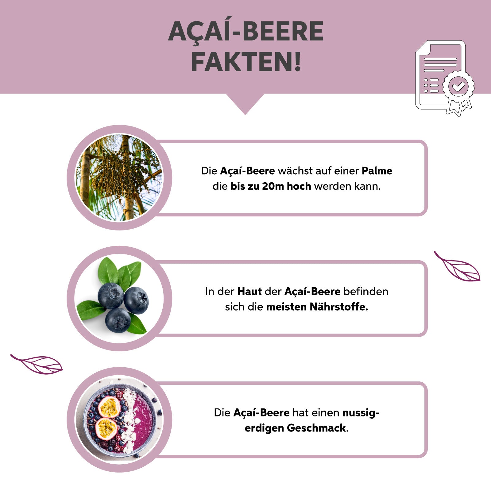 Açaí Presslinge