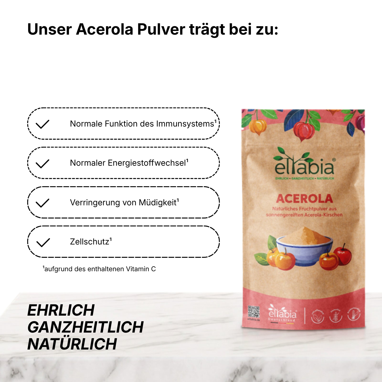 Acerola Pulver -Vitamin C