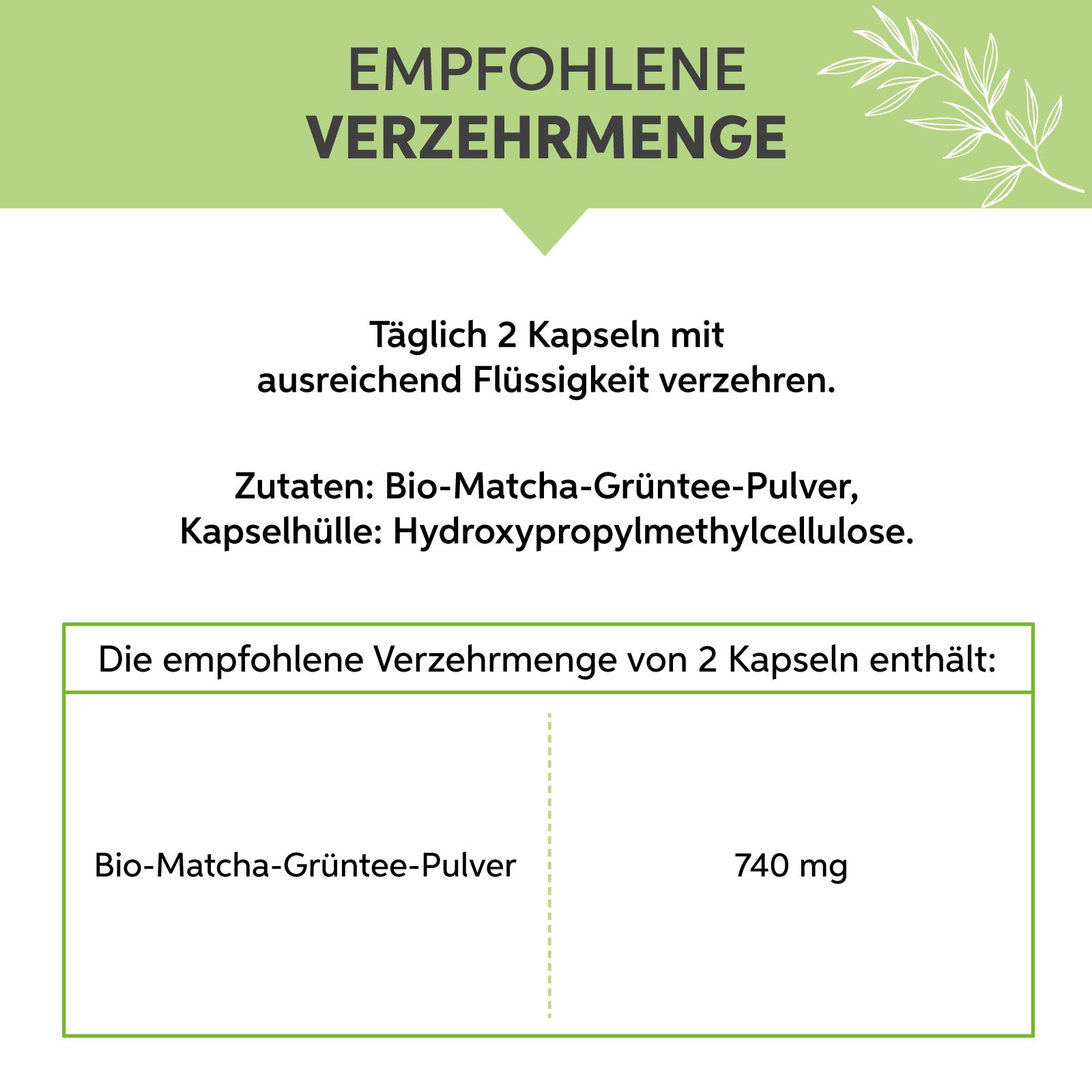 Bio-Matcha Kapseln