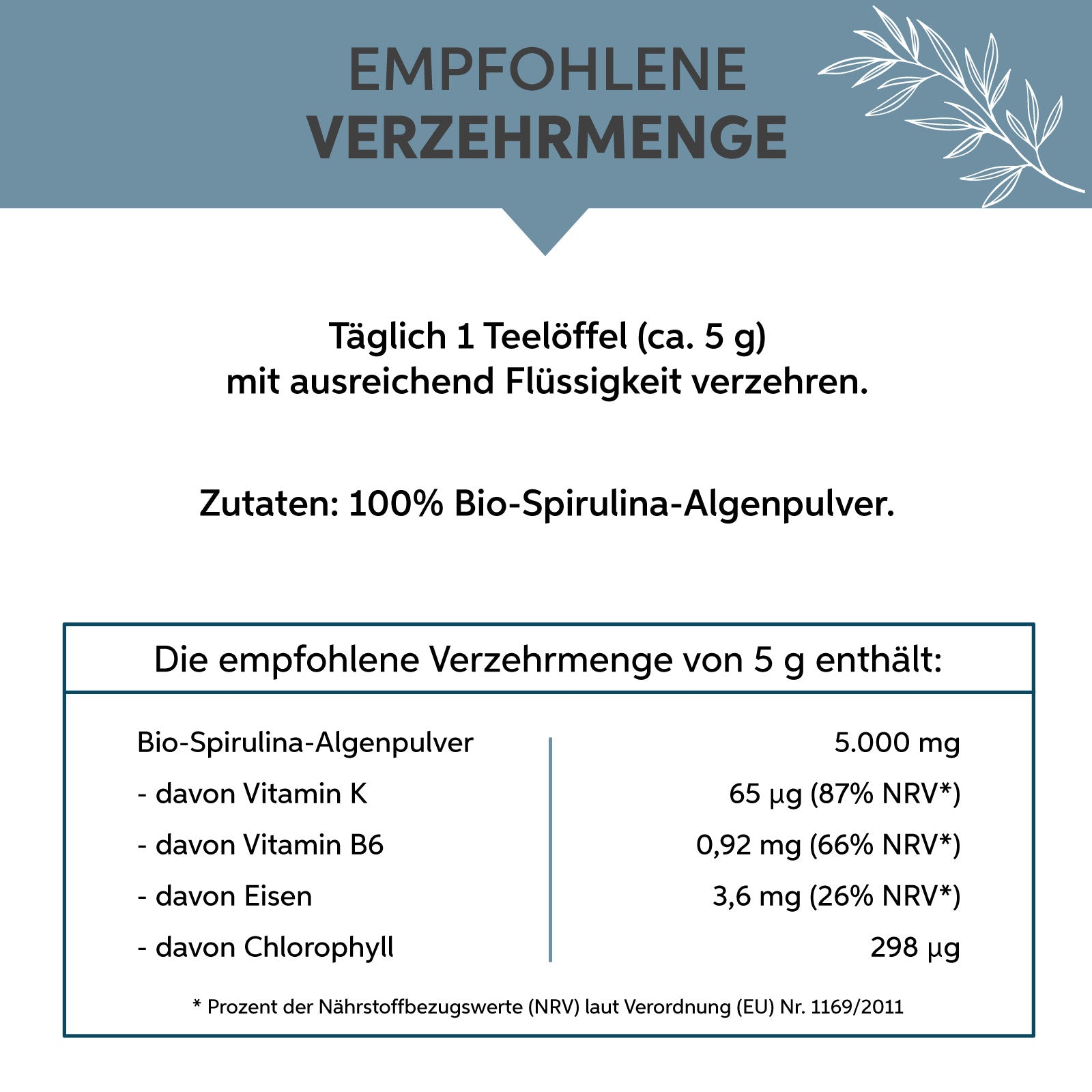 Bio Spirulina Pulver