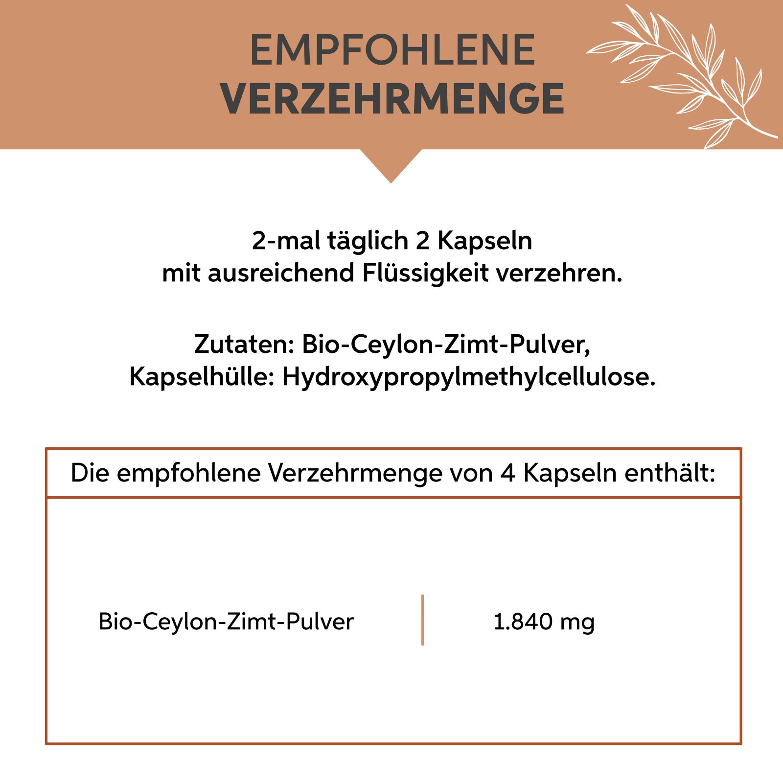 Bio Ceylon Zimt Kapseln