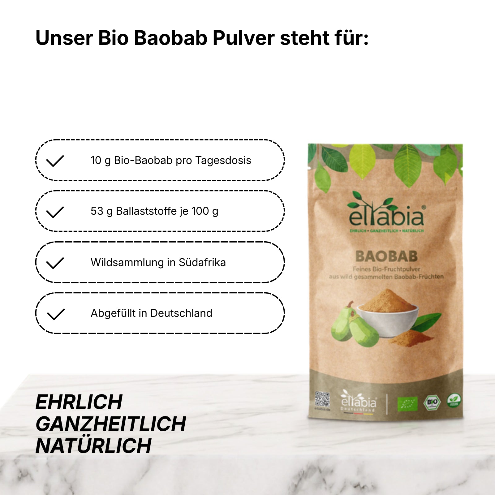 Bio Baobab Pulver