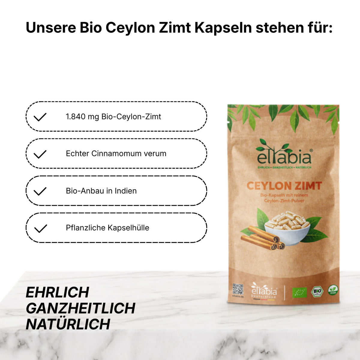 Bio Ceylon Zimt Kapseln