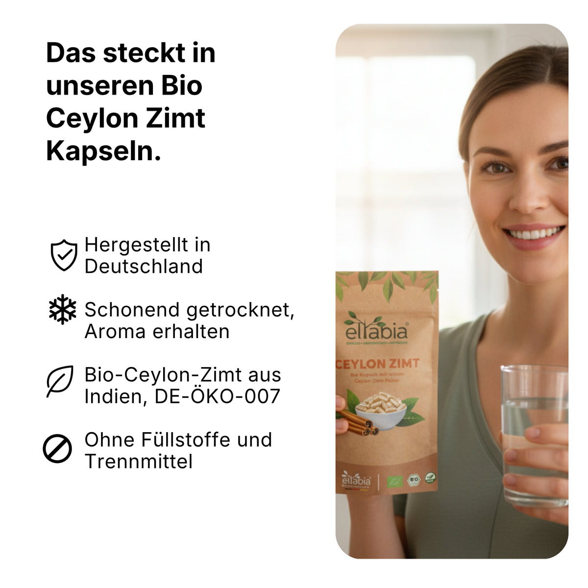 Bio Ceylon Zimt Kapseln