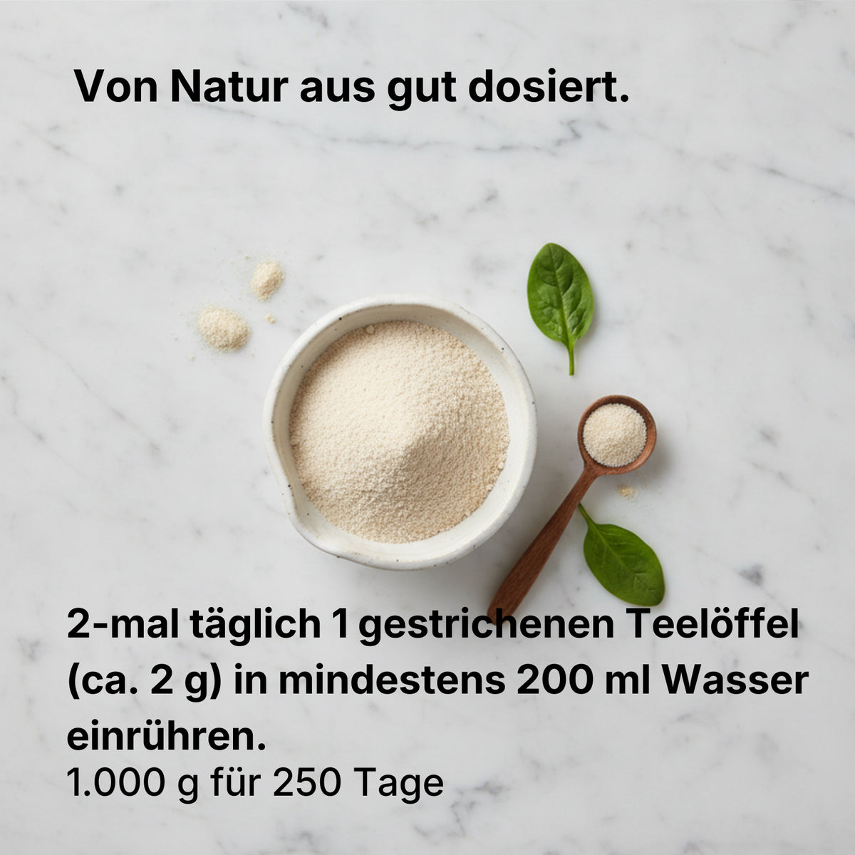Bio Flohsamenschalen Pulver - 99% Reinheit