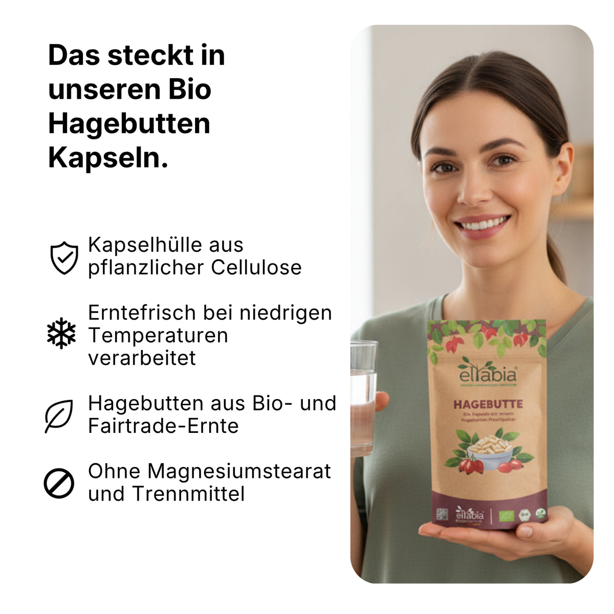 Bio Hagebutten Kapseln