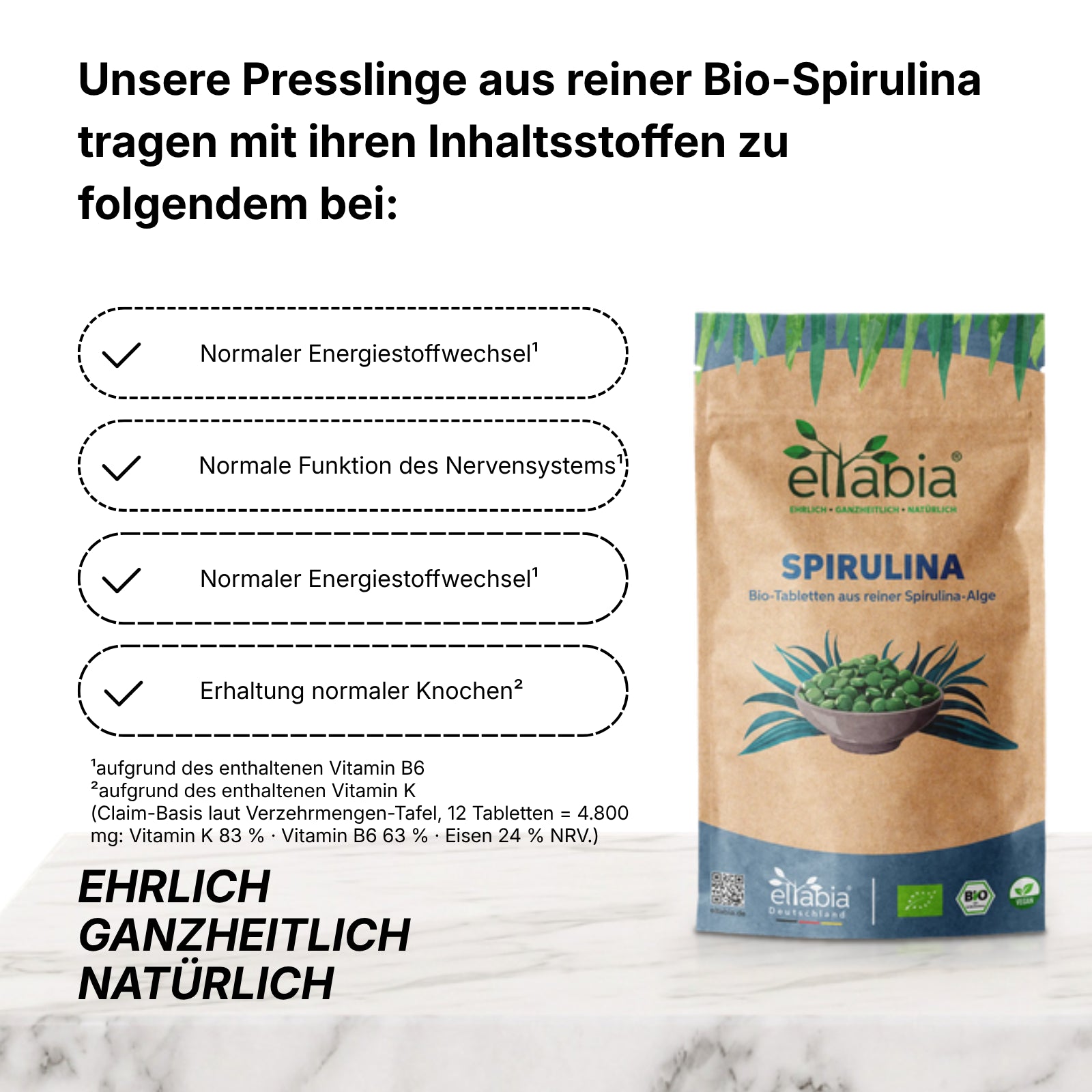 Bio Spirulina Presslinge