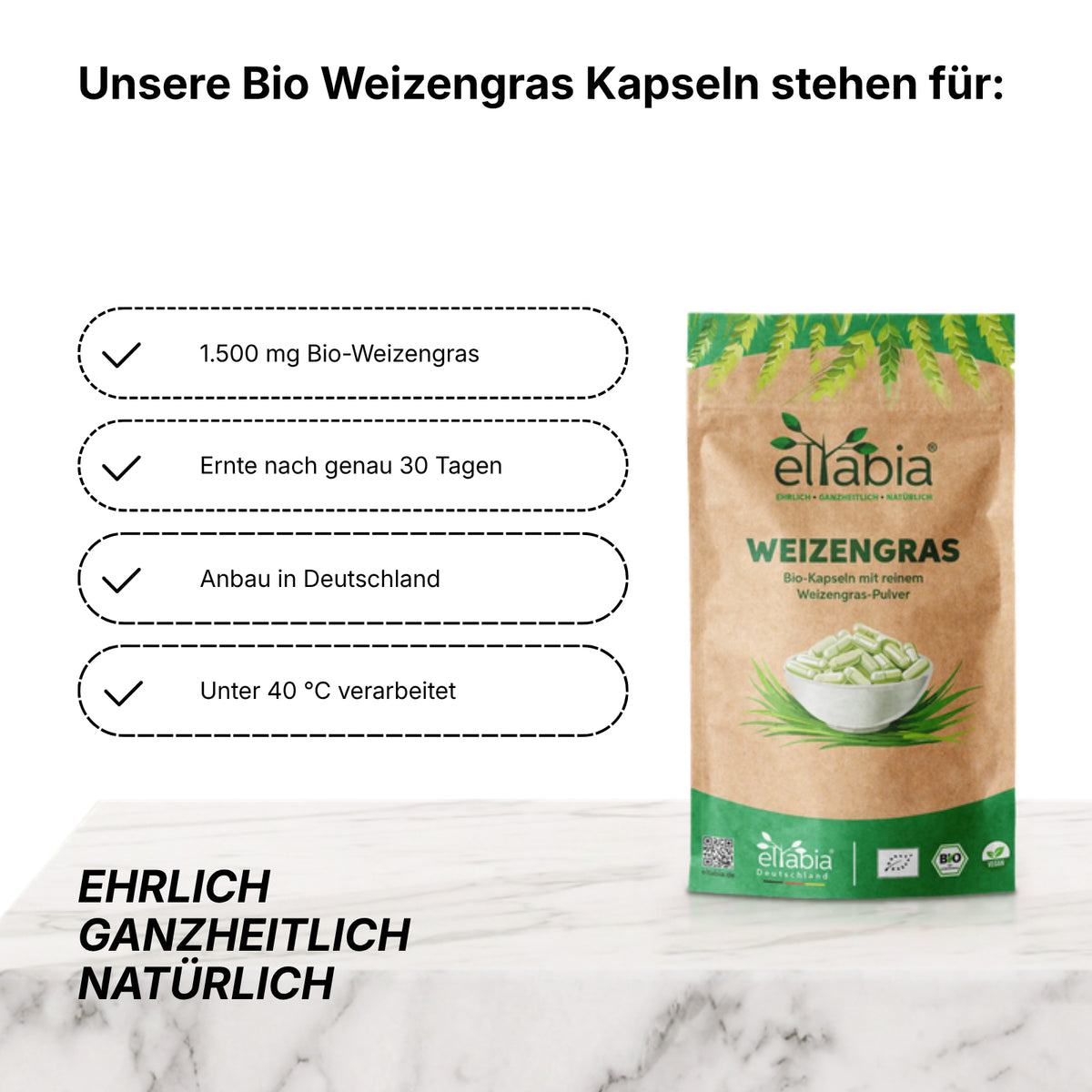 Bio Weizengras Kapseln