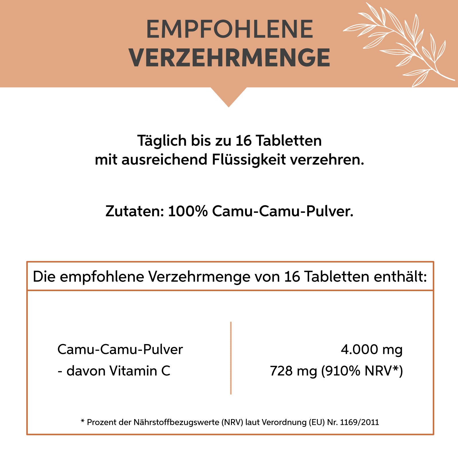 Camu Camu Presslinge