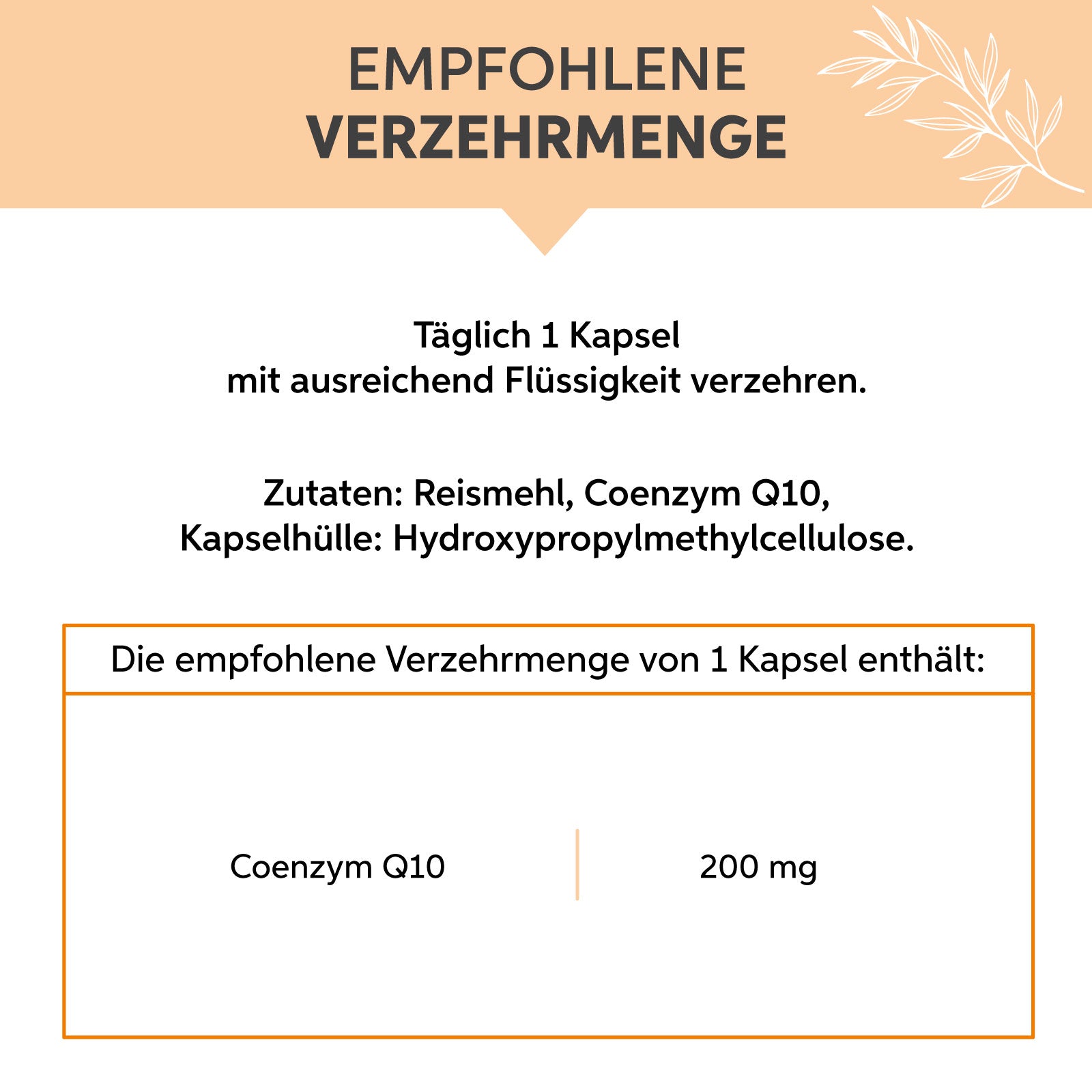 Coenzym Q10 Kapsel hochdosiert 200mg/Kapsel