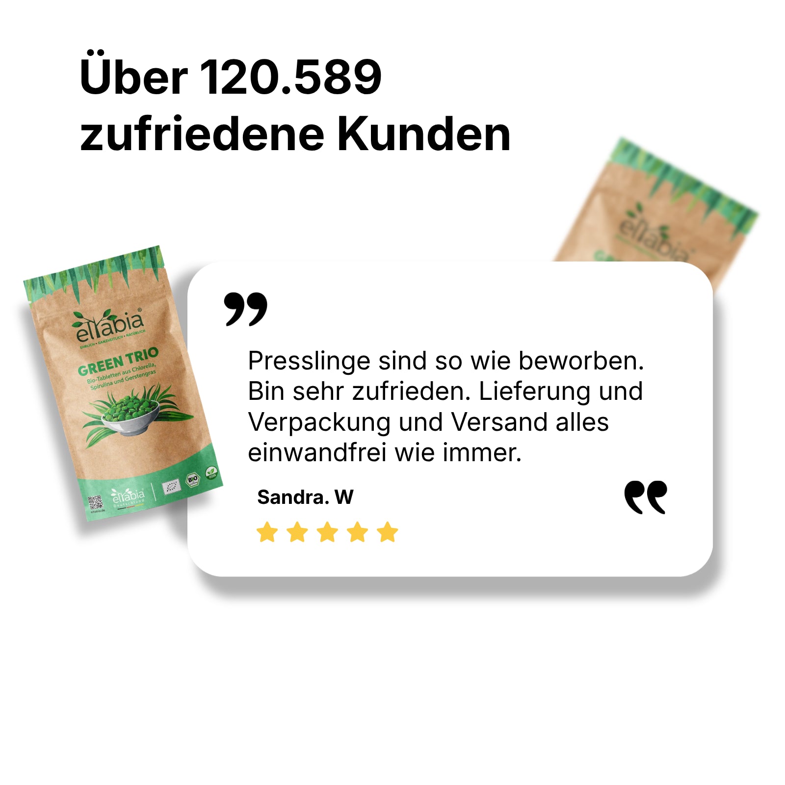 Bio Green Trio Presslinge (Mix aus Chlorella, Spirulina und Gerstengras)