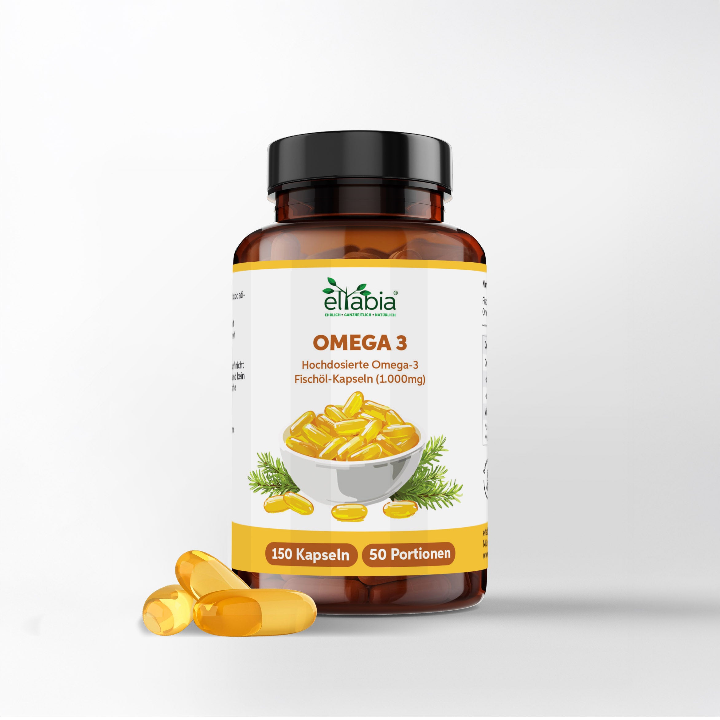 Omega 3 Fischöl 1000mg Kapseln 150