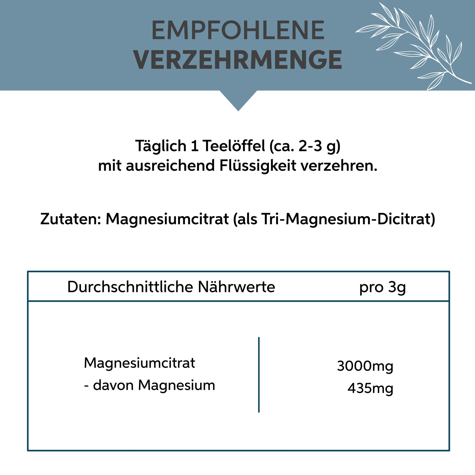 Magnesiumcitrat Pulver