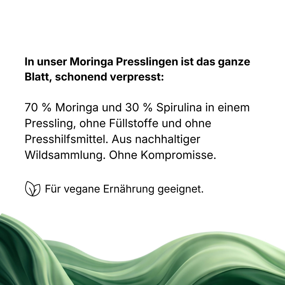 Moringa Presslinge