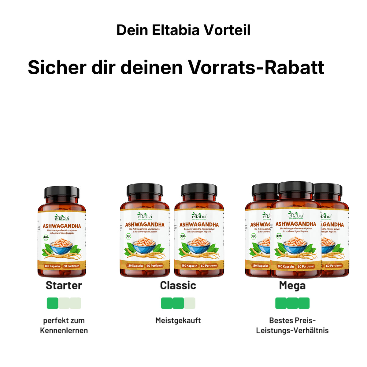 Bio Ashwagandha Kapseln 180