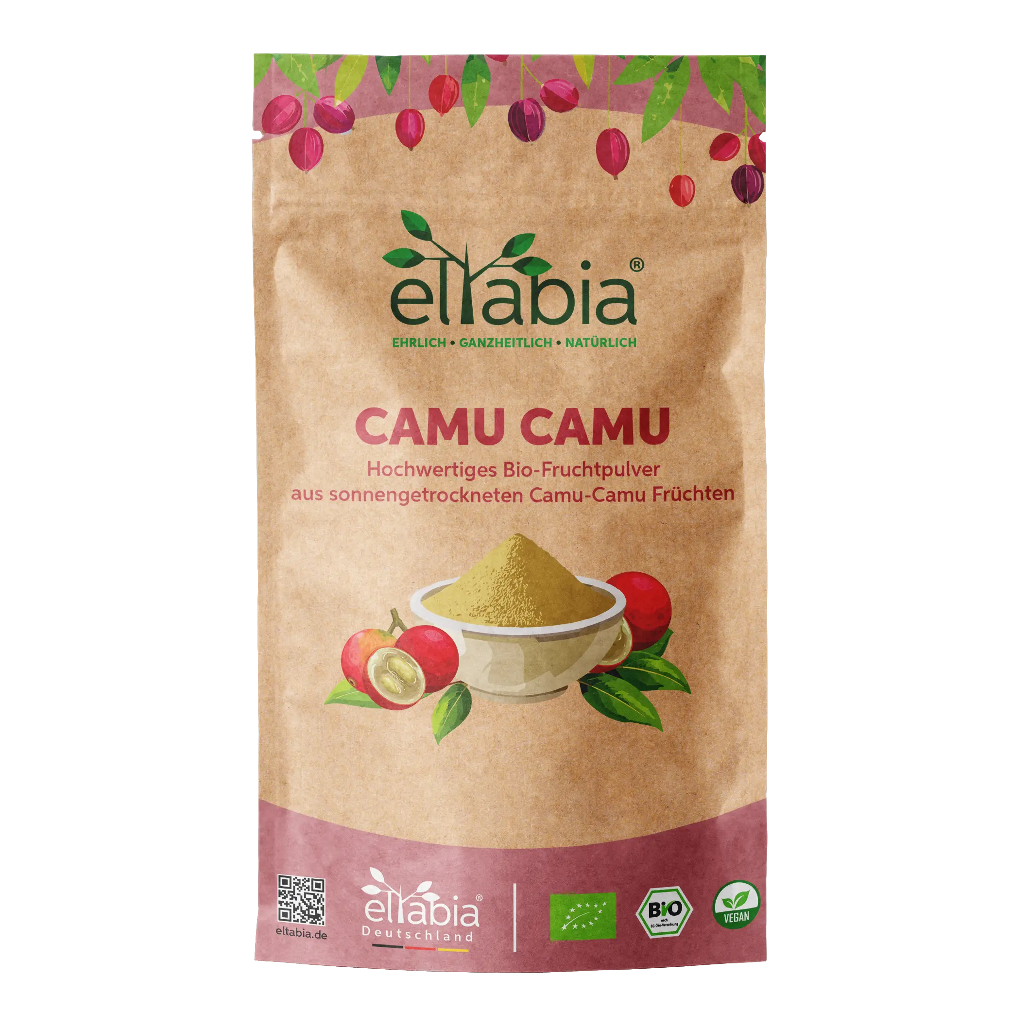 Bio-Camu Camu Pulver - Sonnengetrocknet