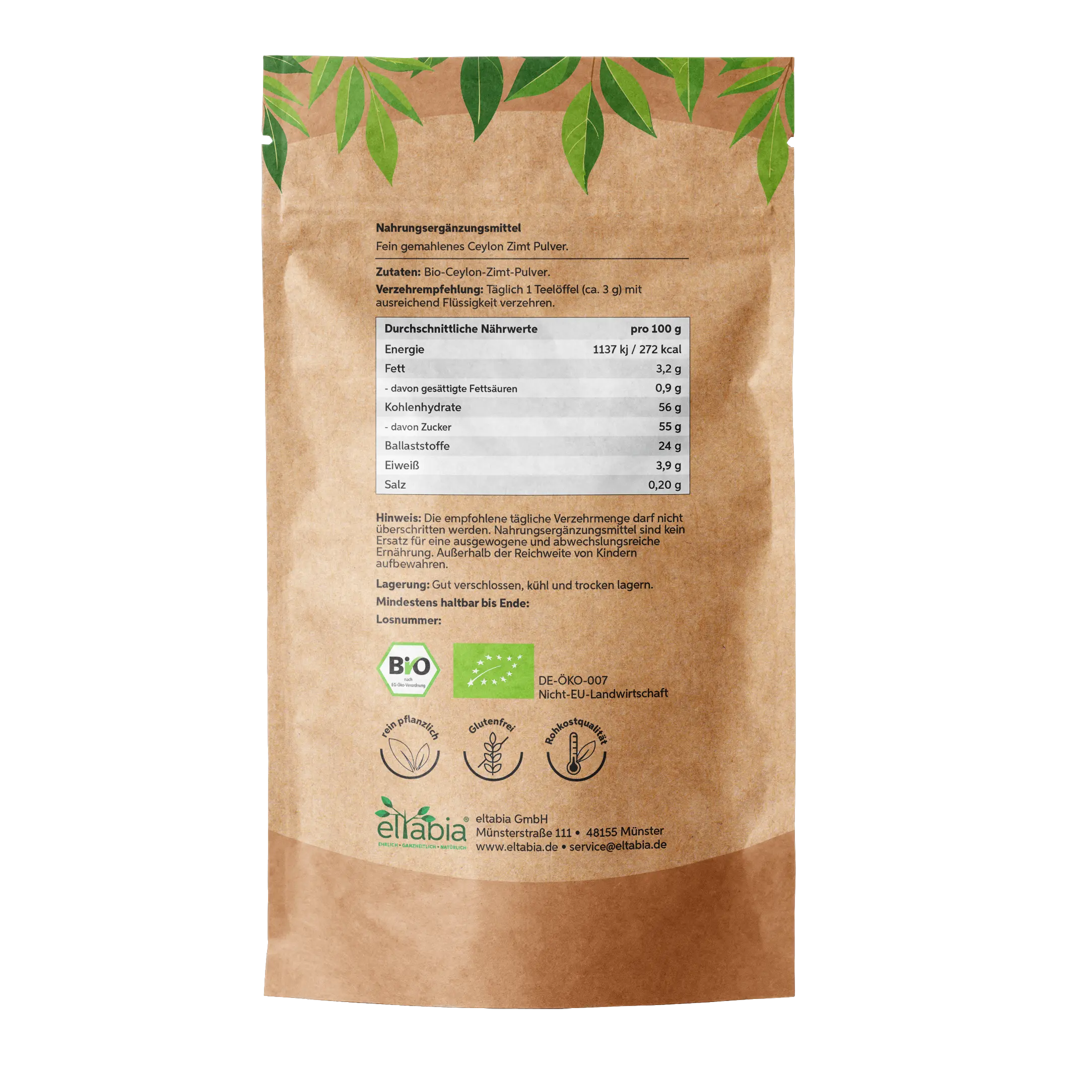 Bio Ceylon Zimt Pulver