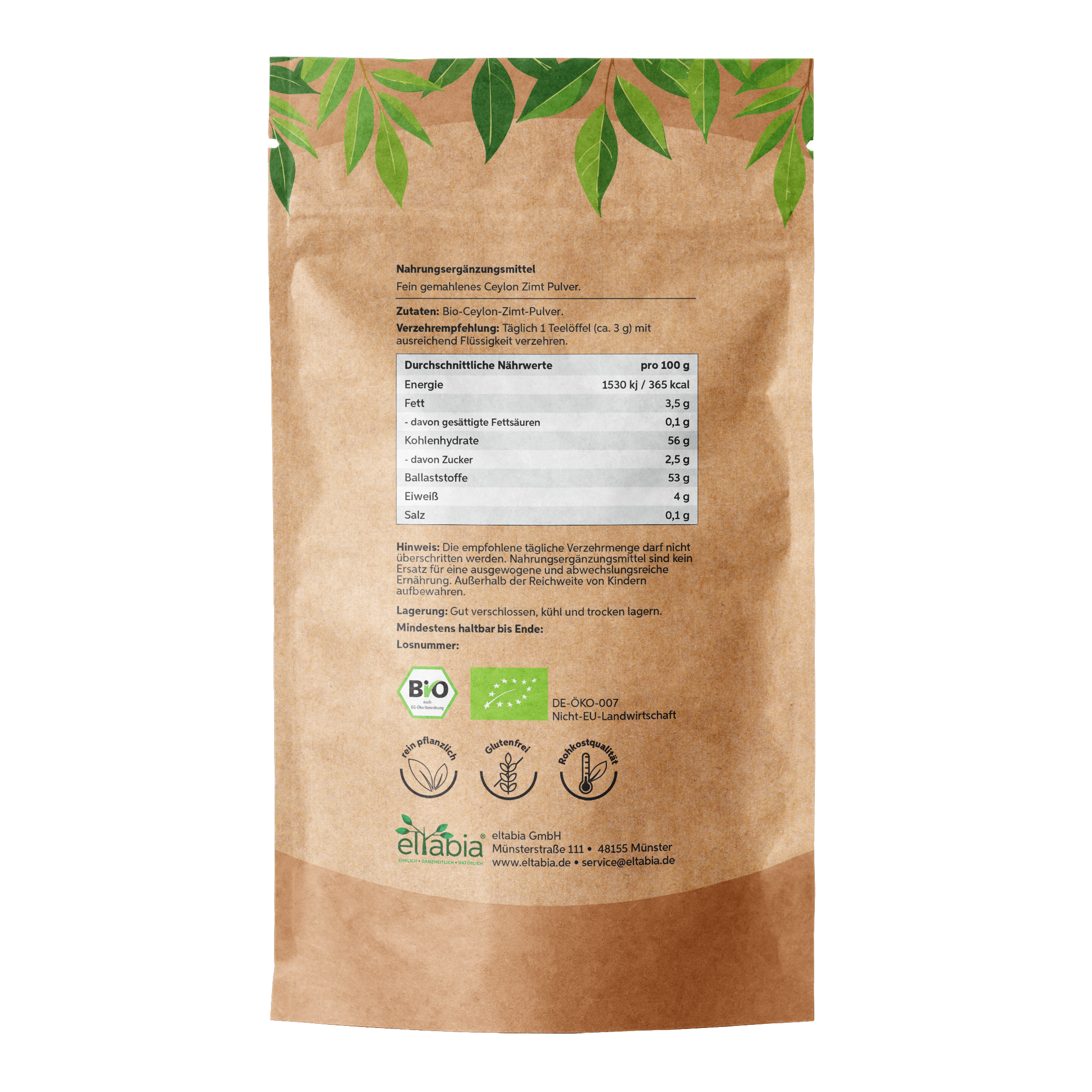 Bio Ceylon Zimt Pulver