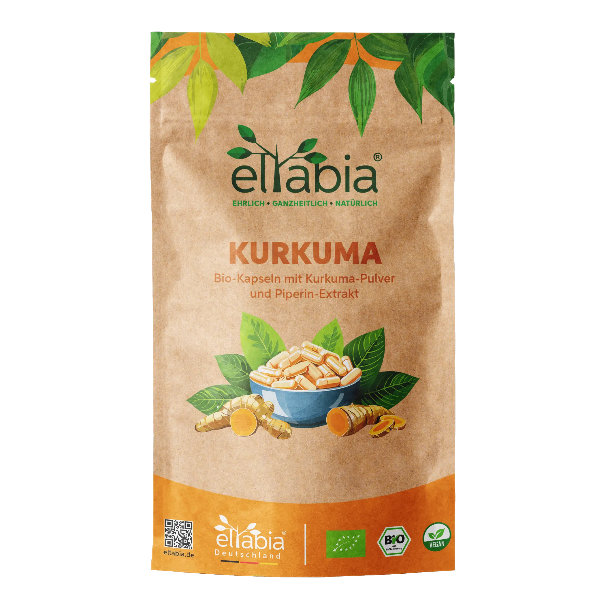 Bio Kurkuma Piperin Kapseln