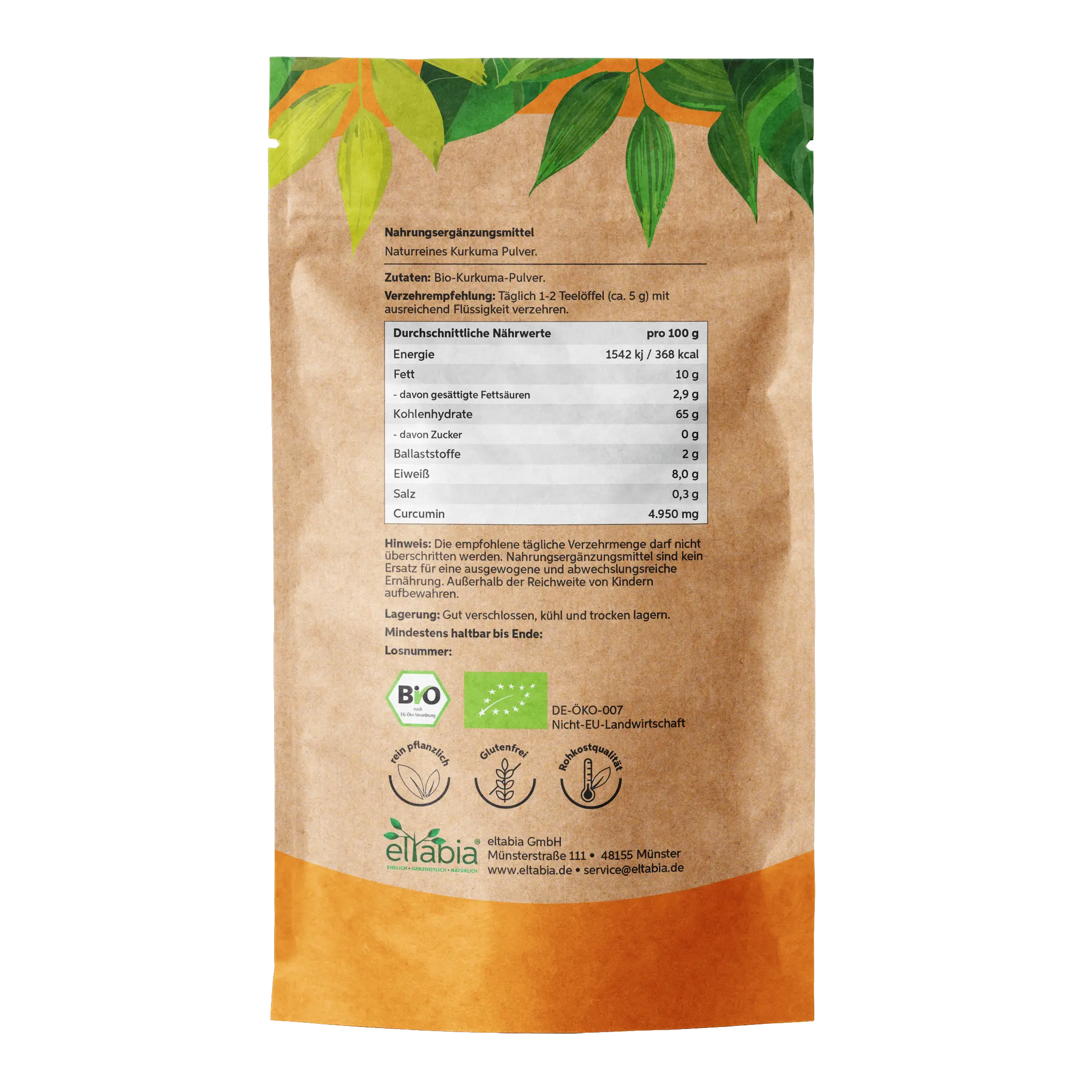 Bio Kurkuma Pulver