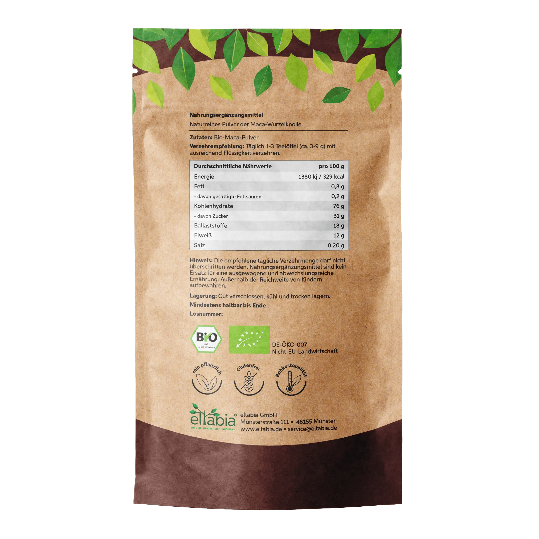 Bio Maca Pulver