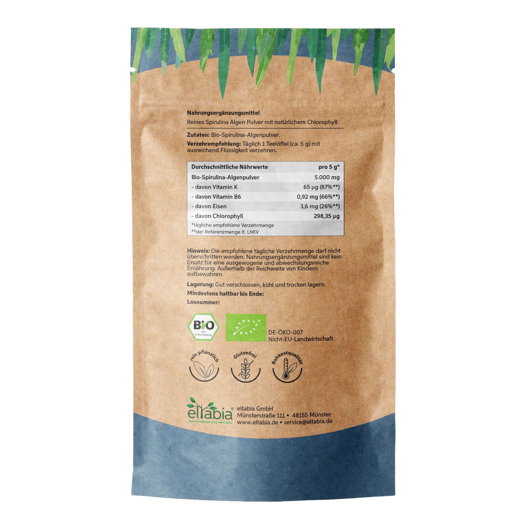 Bio Spirulina Pulver