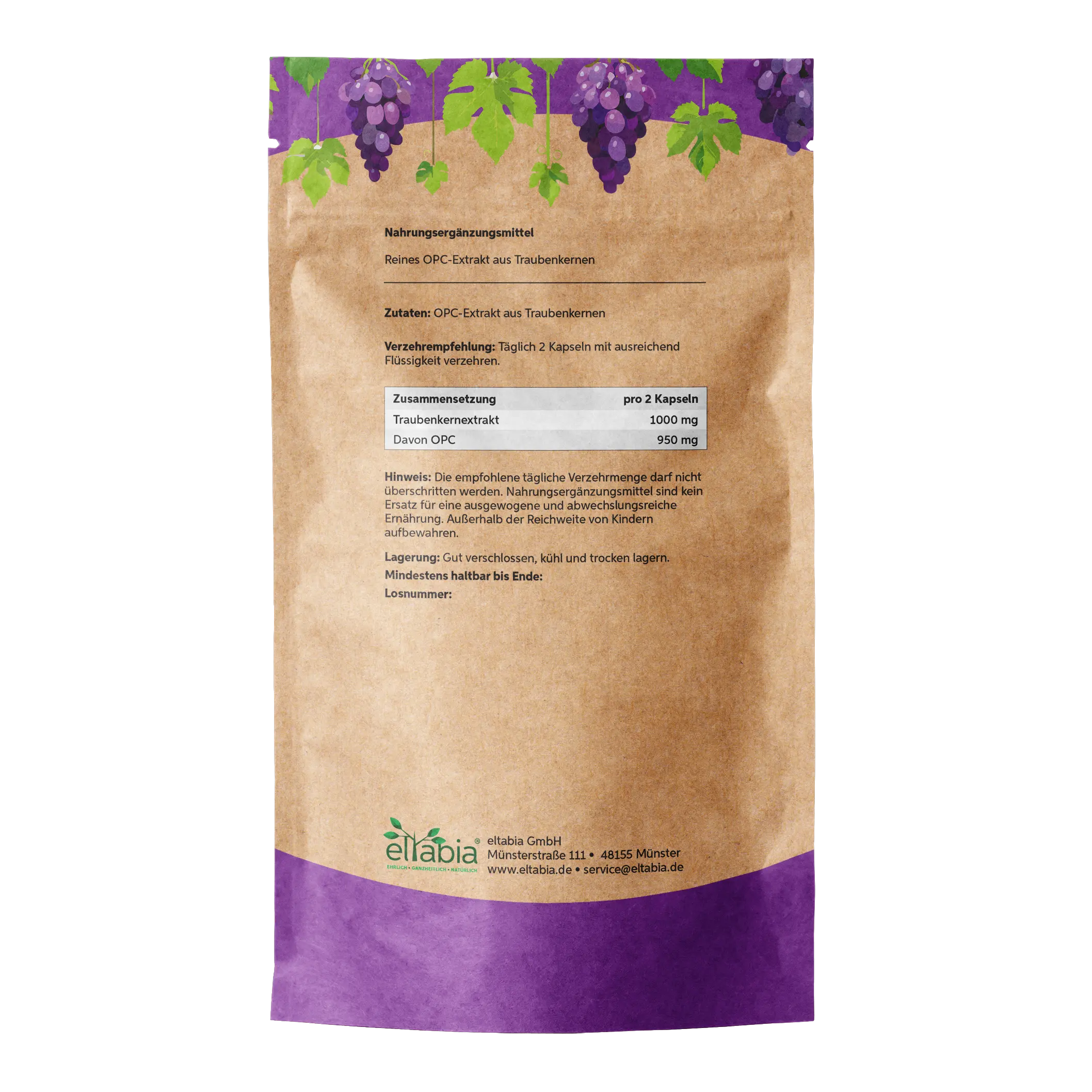 Traubenkernextrakt 95% OPC Kapseln