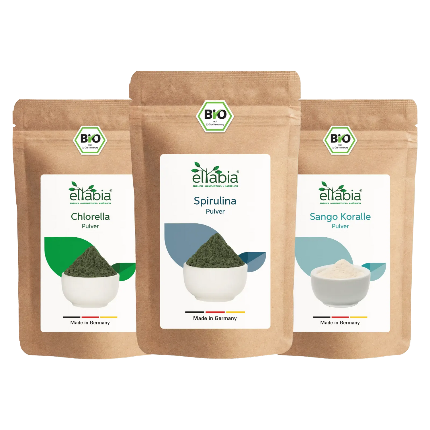 Ocean Balance Paket - Chlorella, Spirulina, Sango Koralle