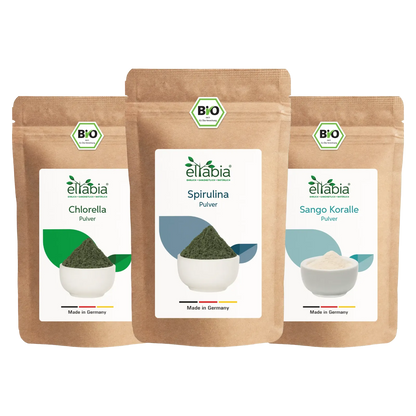 Ocean Balance Paket - Chlorella, Spirulina, Sango Koralle