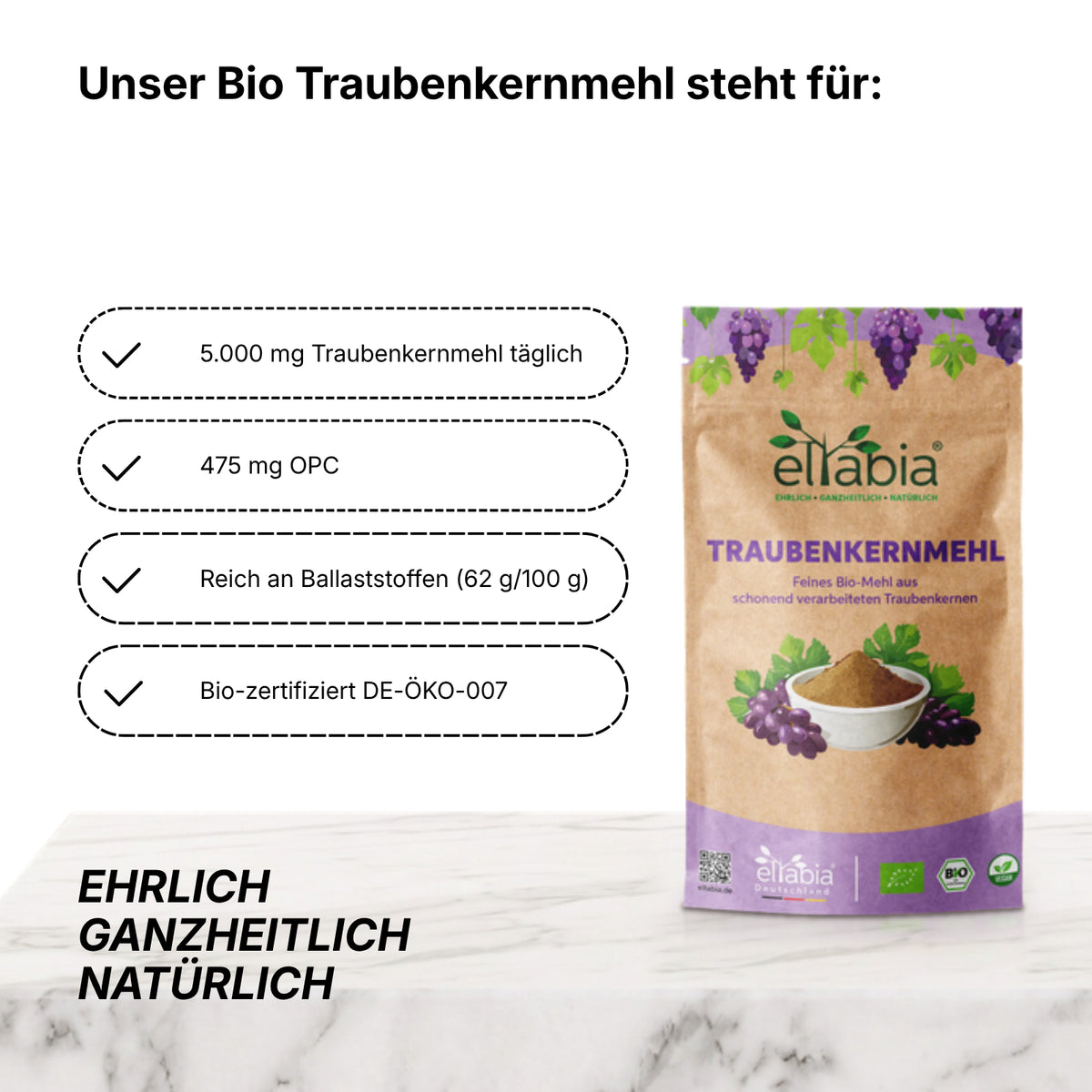 Bio Traubenkernmehl OPC