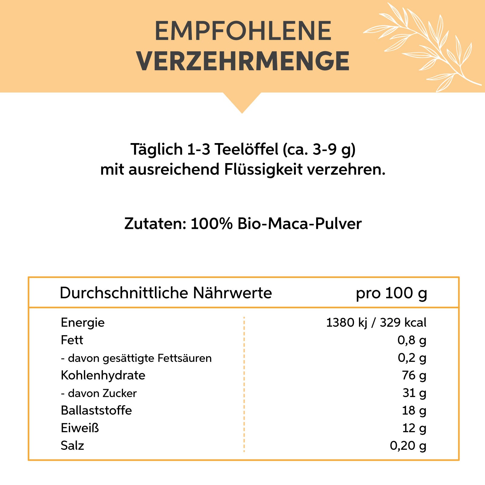 Bio Maca Pulver