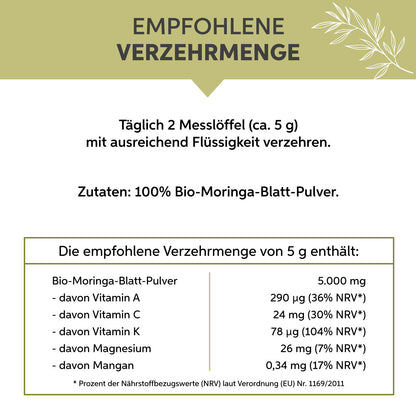 Bio Moringa Pulver