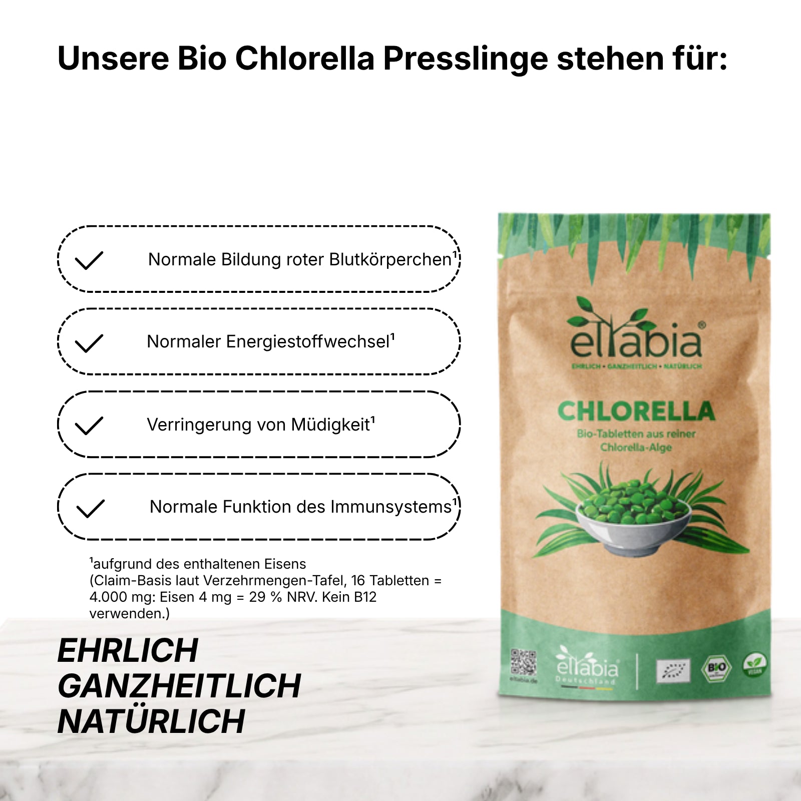 Bio Chlorella Presslinge