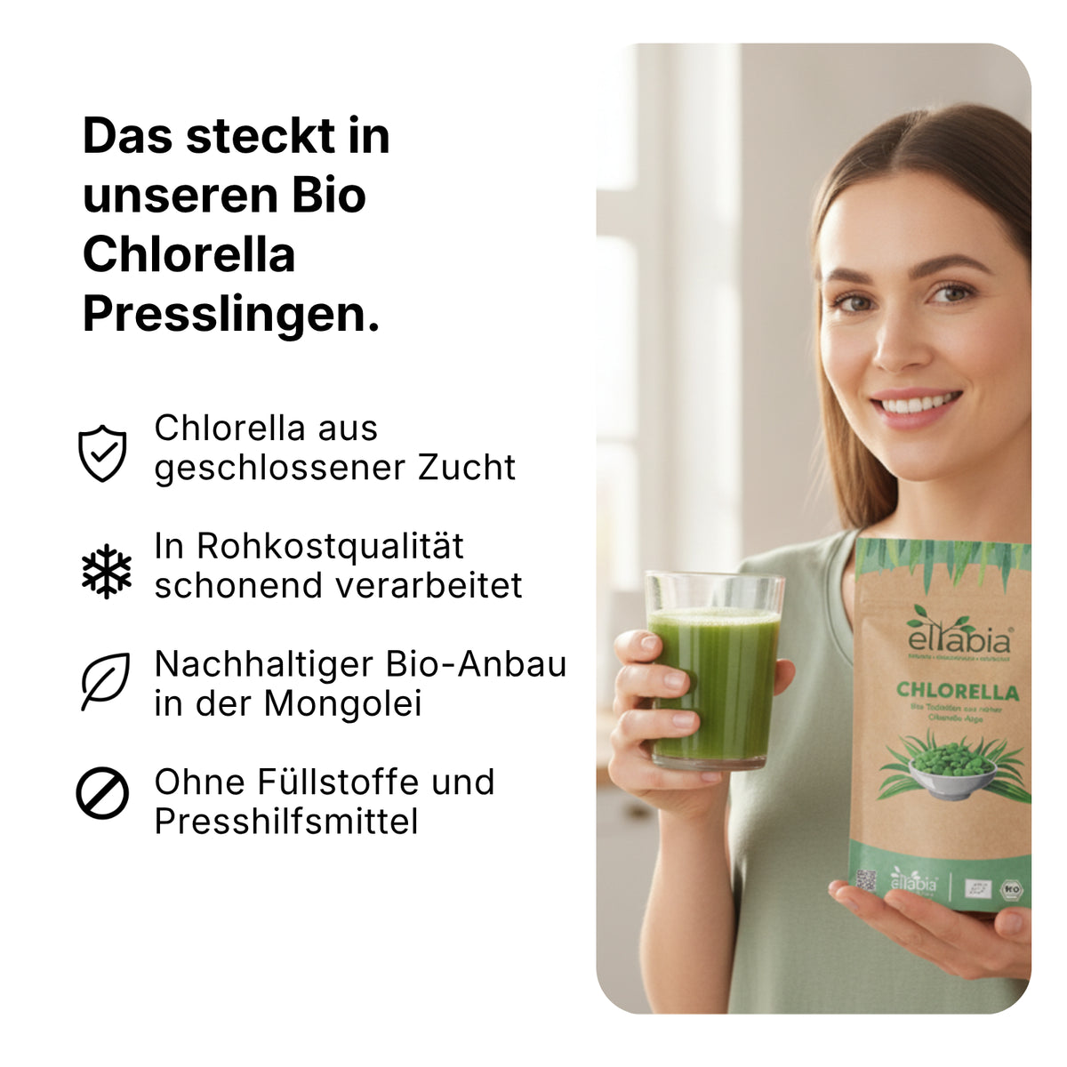 Bio Chlorella Presslinge