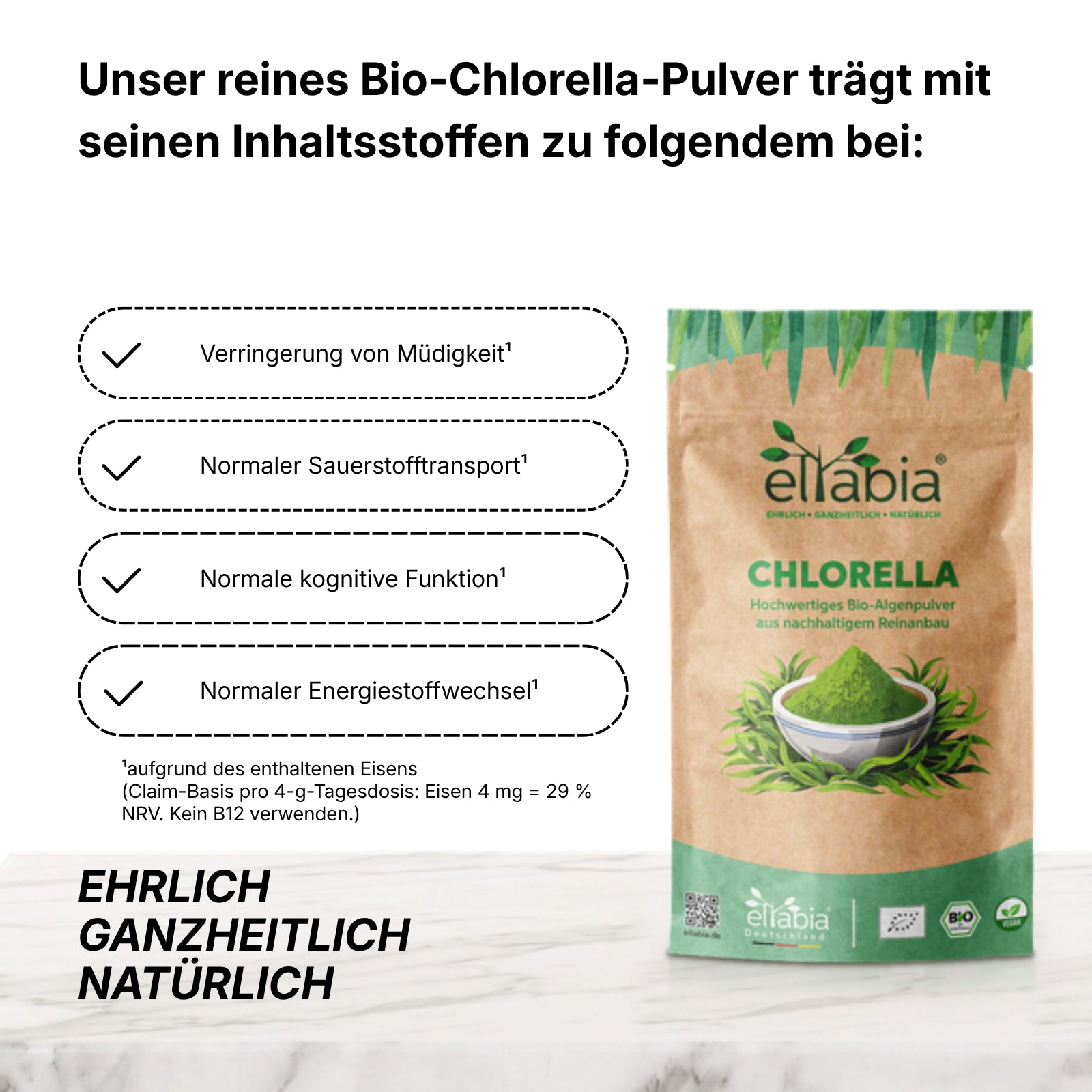 Bio Chlorella Pulver
