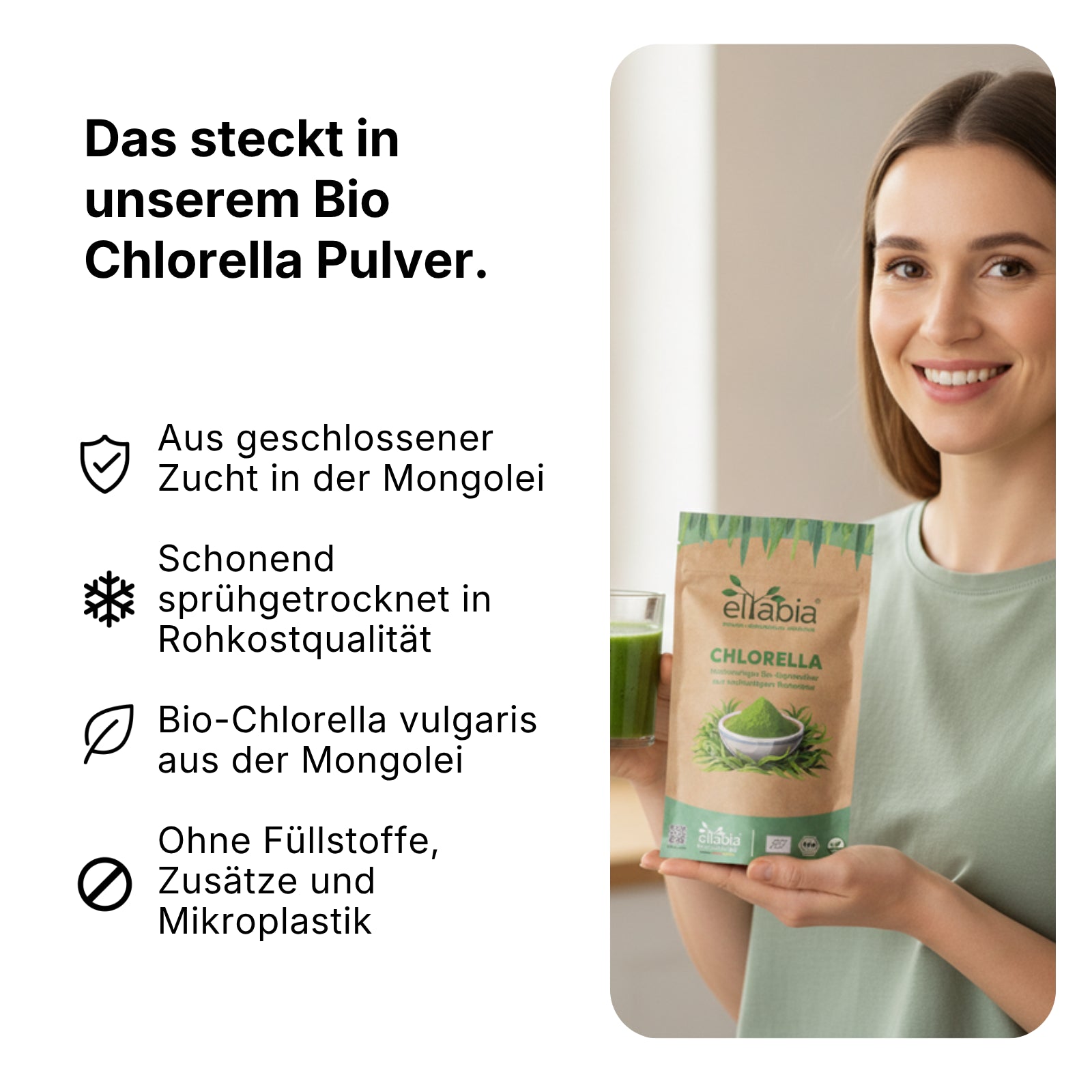 Bio Chlorella Pulver