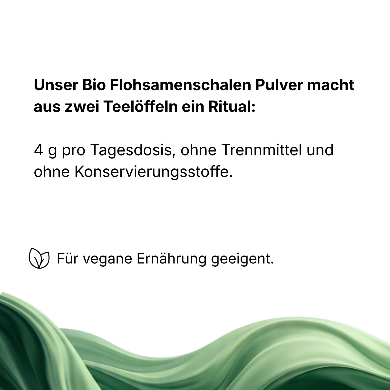 Bio Flohsamenschalen Pulver - 99% Reinheit