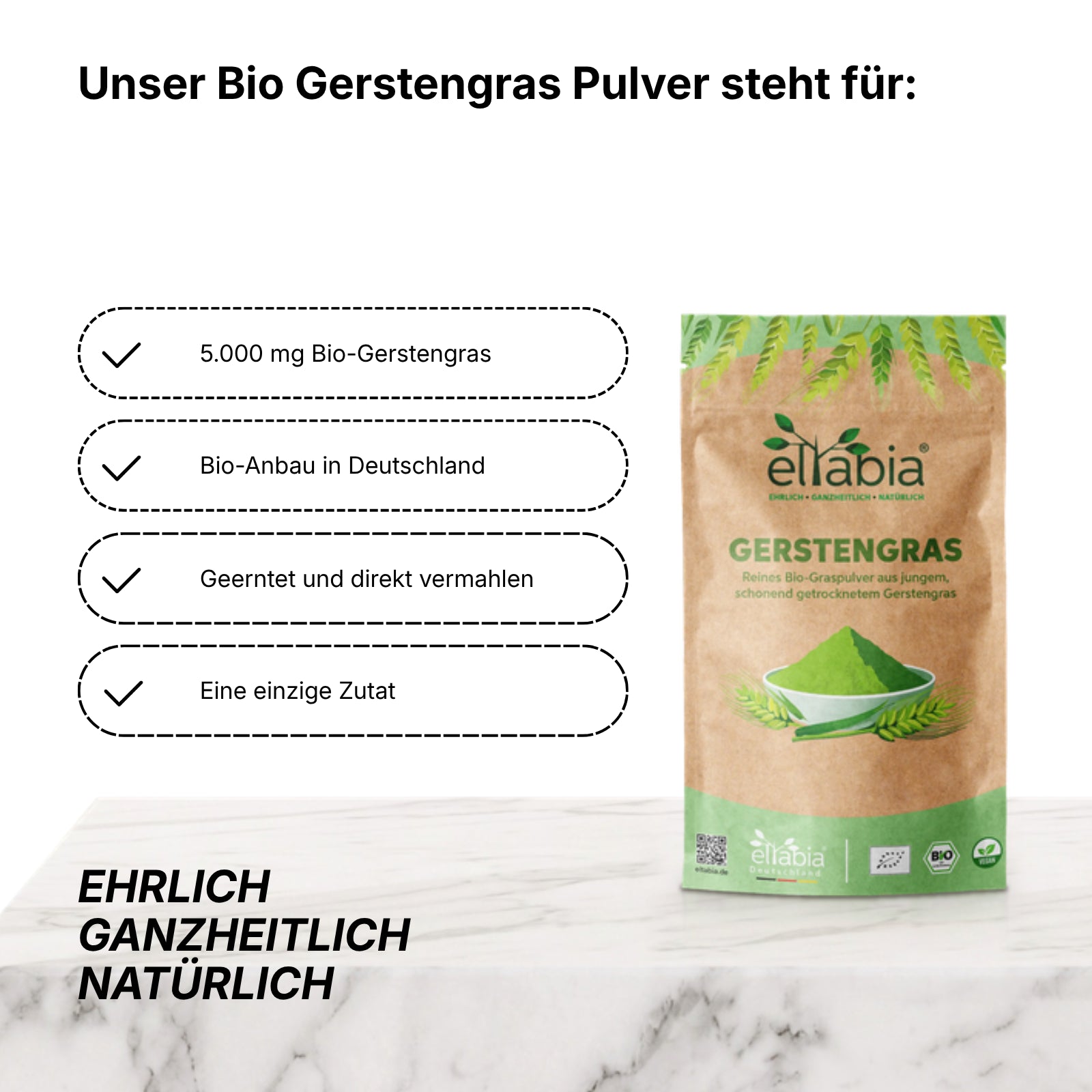 Bio Gerstengras Pulver