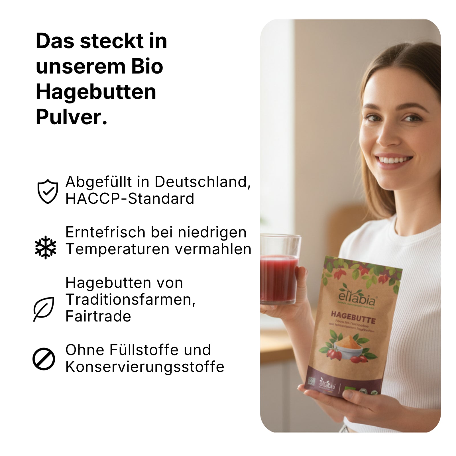 Bio Hagebutten Pulver