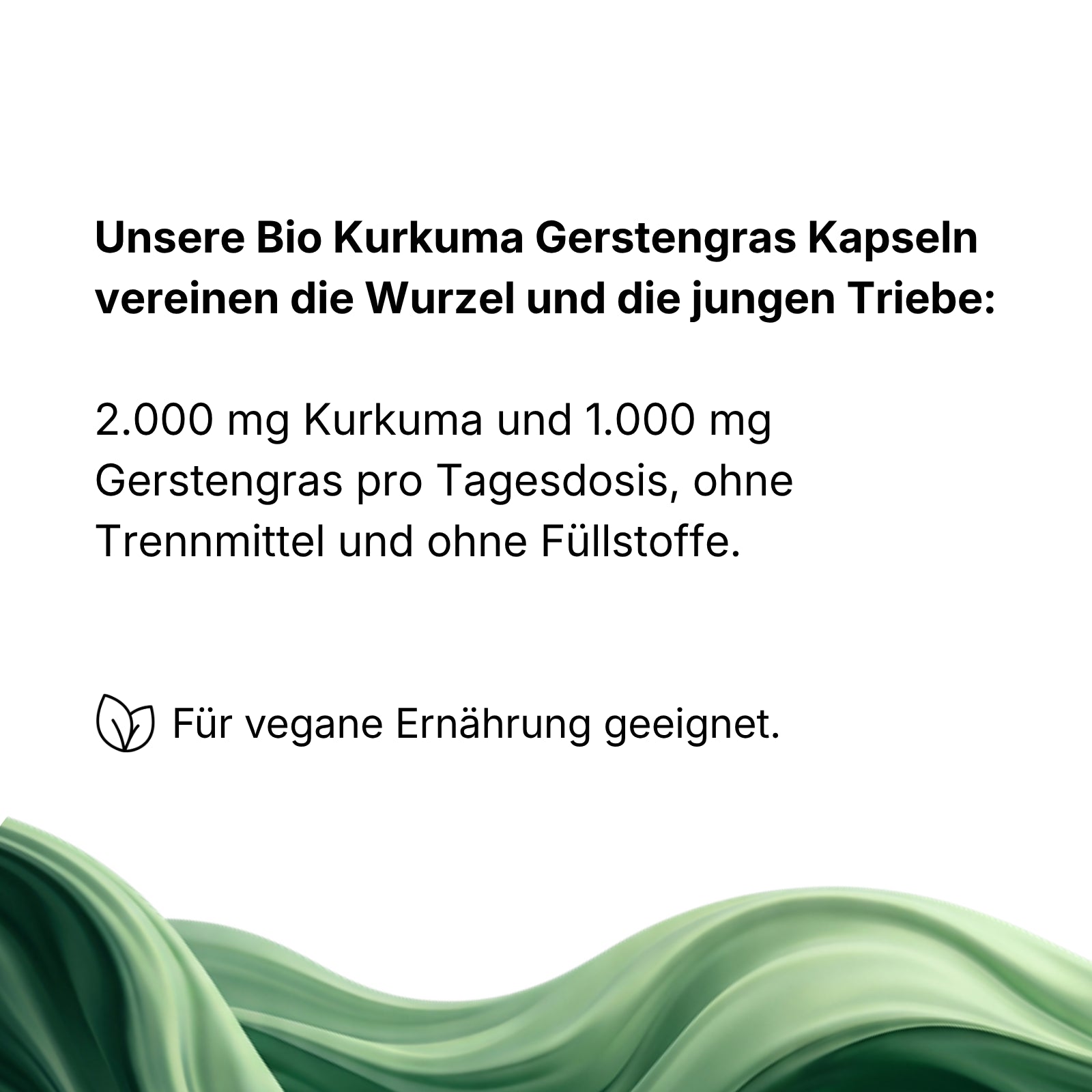 Bio Kurkuma Gerstengras Kapseln