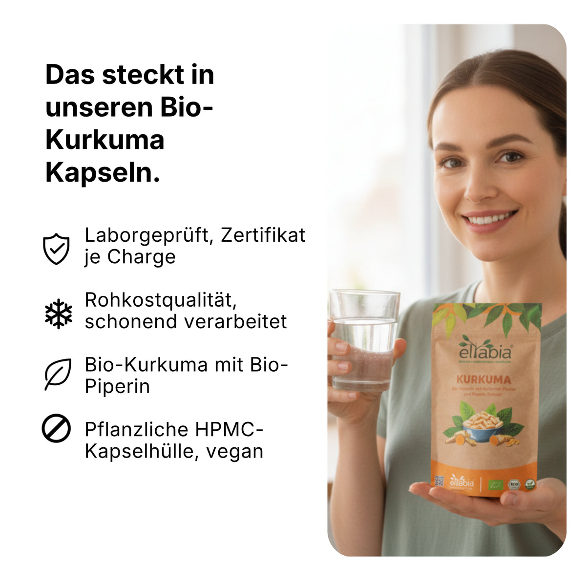 Bio Kurkuma Piperin Kapseln