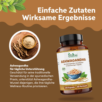 Bio Ashwagandha Kapseln 180