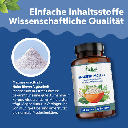 Magnesiumcitrat Kapseln 180