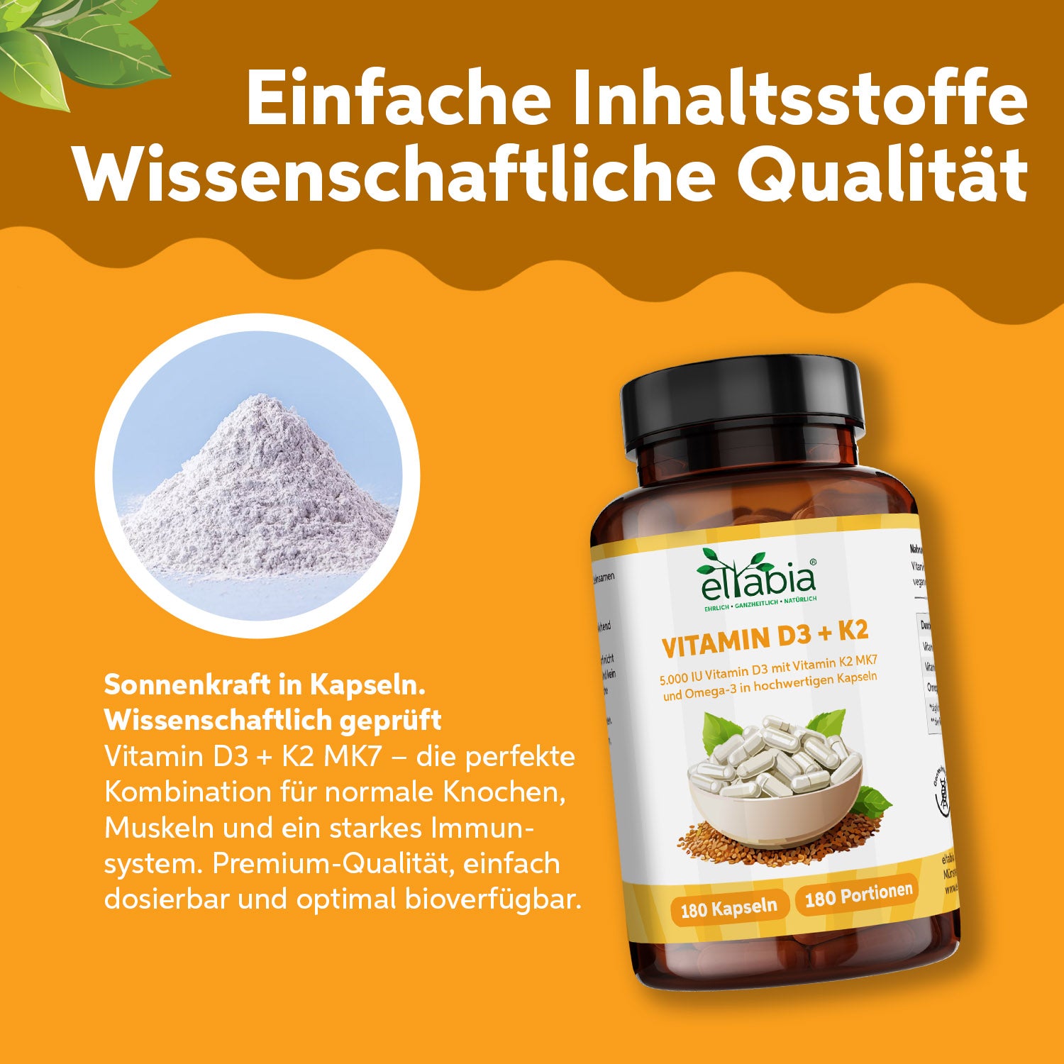 Vitamin D3 + K2 + Omega 3 Kapseln