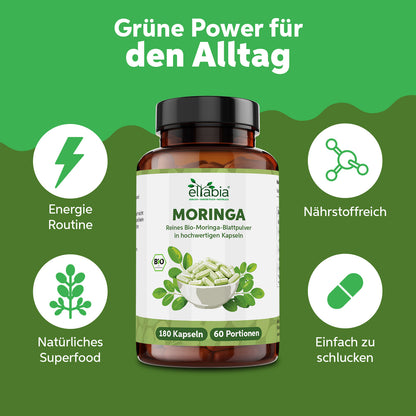 Bio Moringa Oleifera Kapseln 180