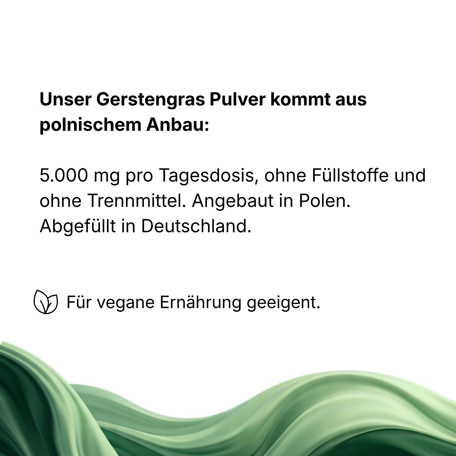 Gerstengras Pulver