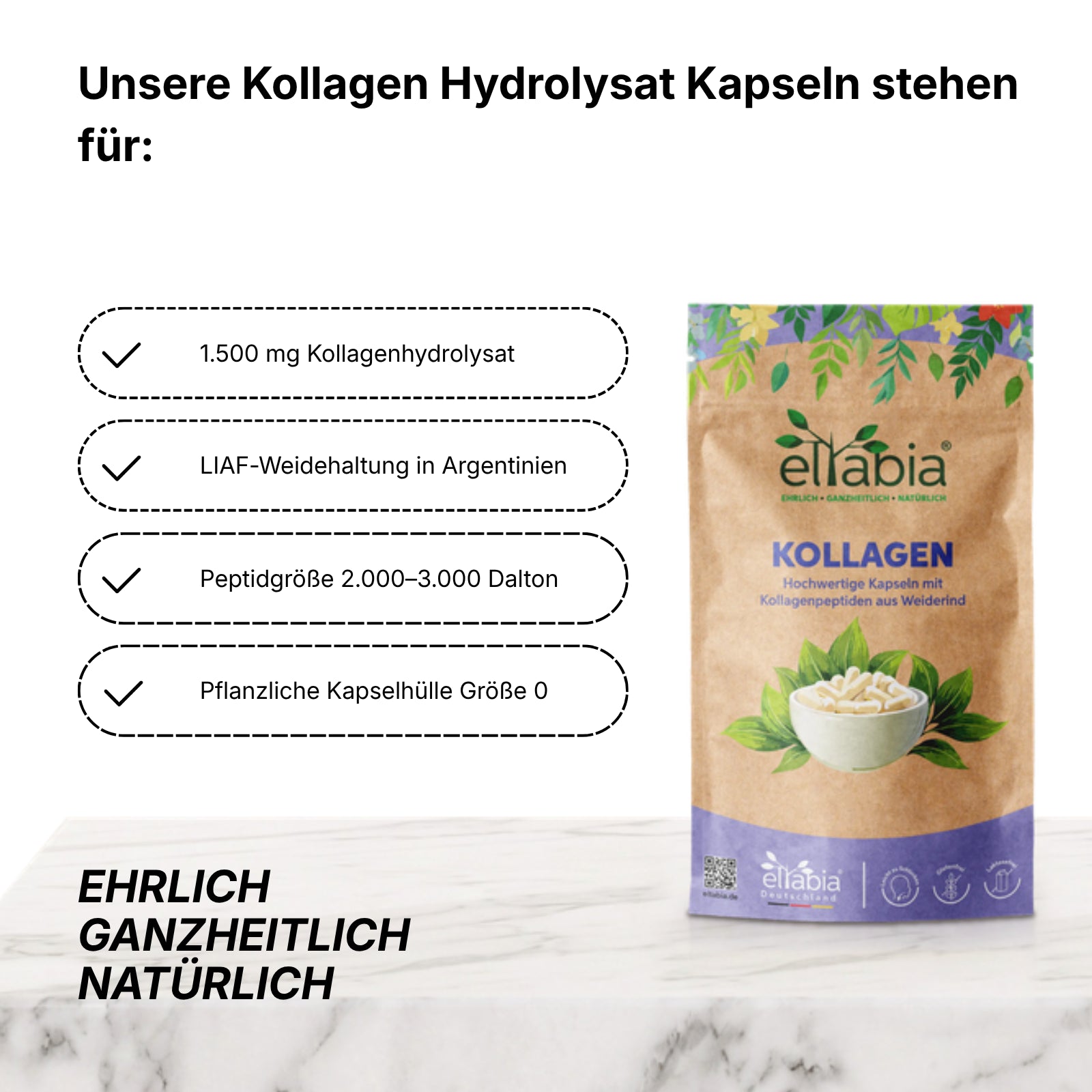 Kollagen Hydrolysat Kapseln