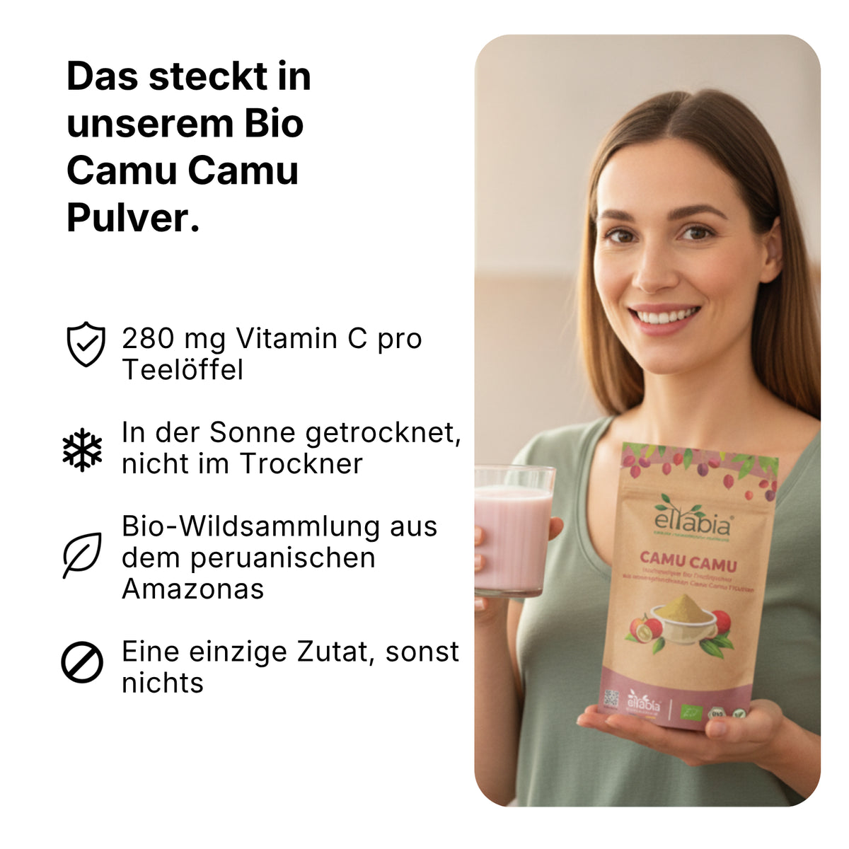Bio Camu Camu Pulver - Sonnengetrocknet