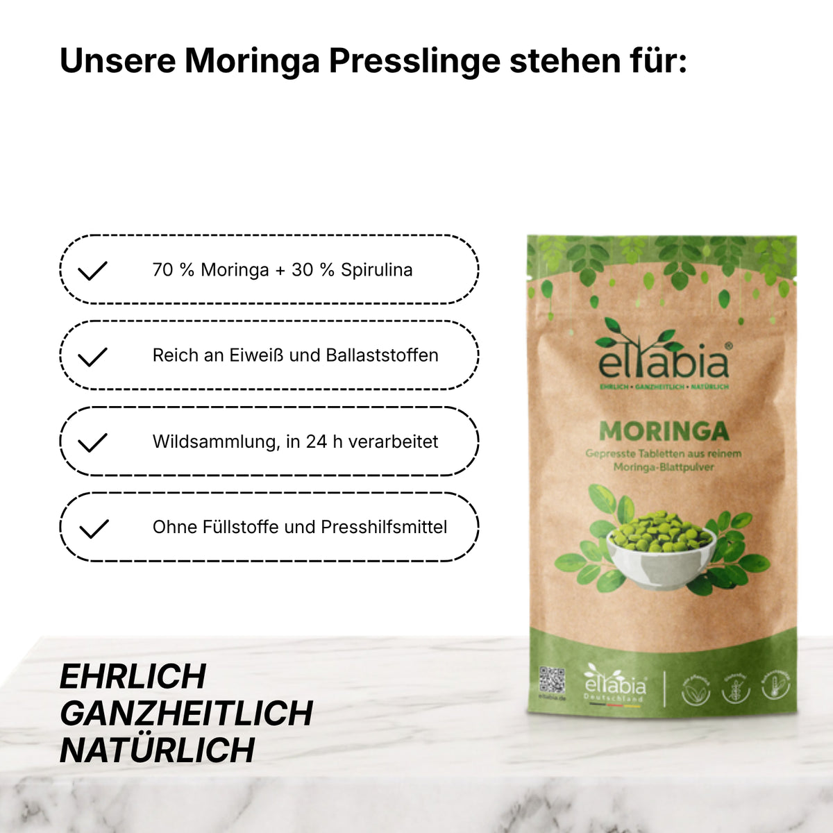 Moringa Presslinge