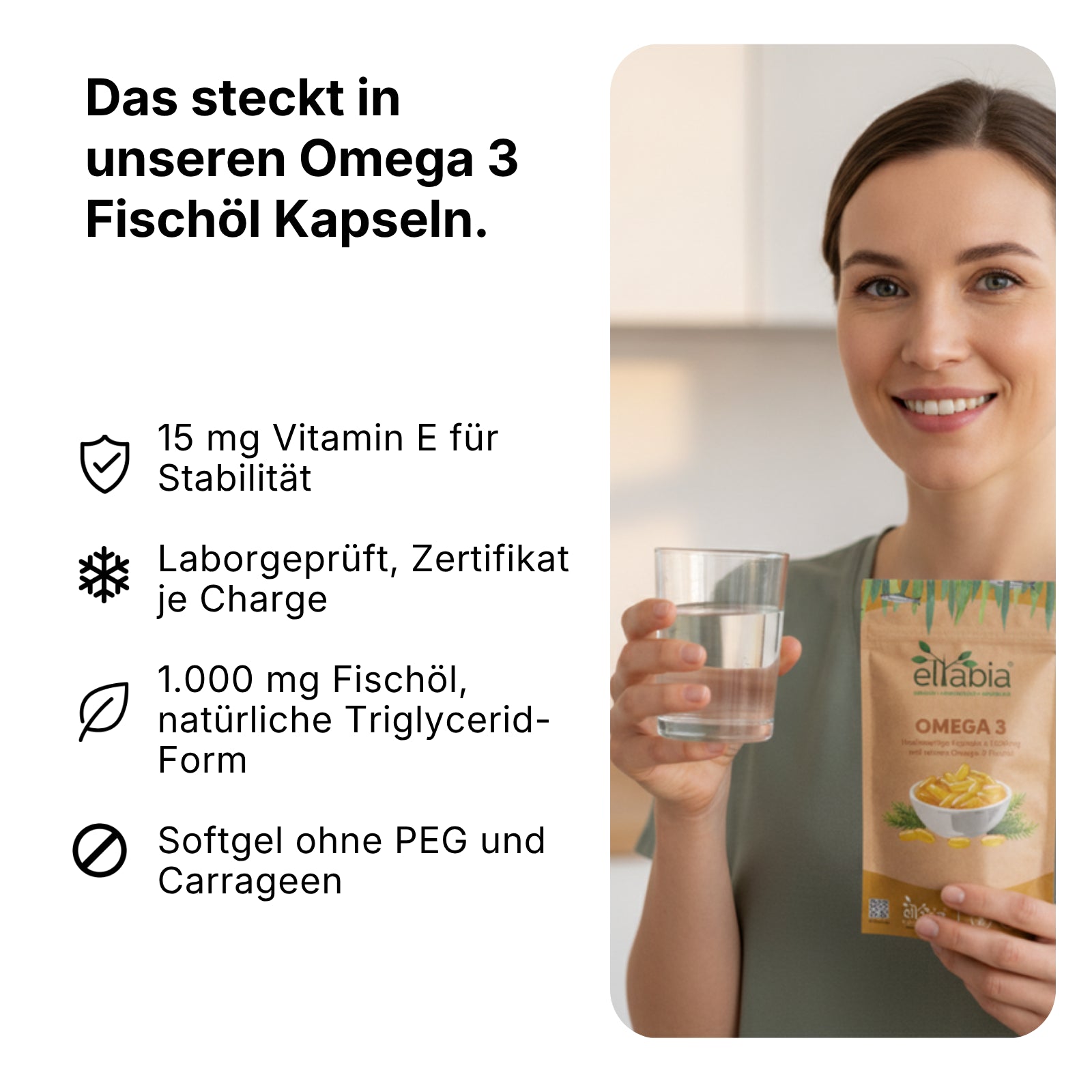 Omega 3 Fischöl Kapseln 1000mg